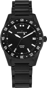 Jacques Lemans Liverpool Ceramic schwarz 42-10D