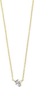 XENOX Halskette Silber vergoldet Zirk. XS2356G