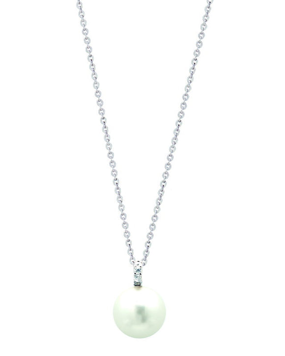 XENOX Halskette Silber Perle Zirkonia xs5195