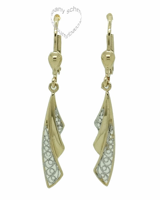 Ohrhänger, Ohrpendel 333 Gold Zirkonia 32-3068