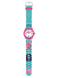 SCOUT Kinderuhr Seepferdchen Glitzer 280305036