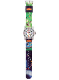 SCOUT Kinderuhr Fussball grün und blau 280376026