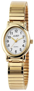 Just Damenuhr Basic Flexband vergoldet 117283