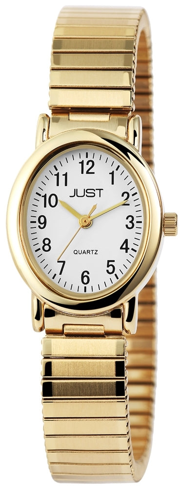 Just Damenuhr Basic Flexband vergoldet 117283