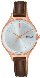 PULSAR Damenuhr rosé mit Lederband PH8282X1 SALE