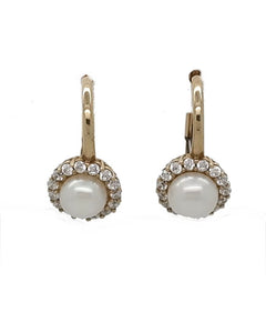 Ohrhänger, Ohrbuttons 333 Gold Perle 32-2955