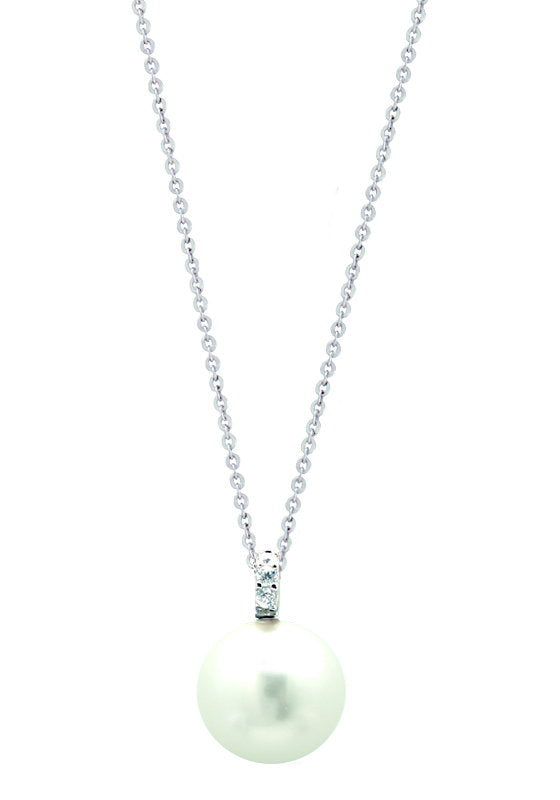 XENOX Halskette Silber Perle Zirkonia xs5196