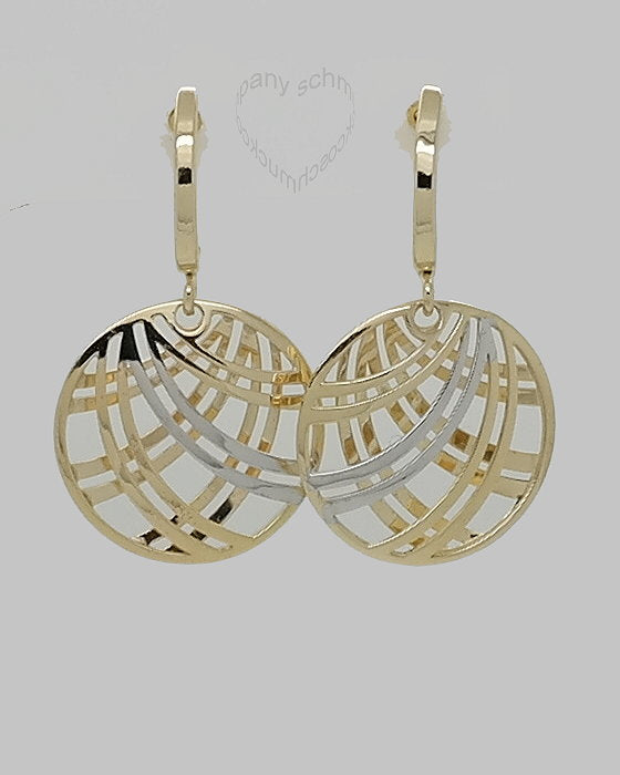 Ohrhänger, Ohrpendel Bicolor 375 Gold 75010