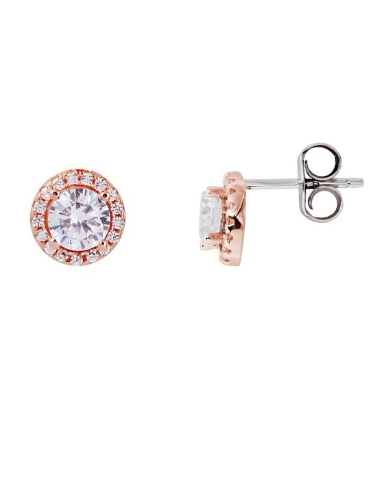 XENOX Ohrstecker Silber rosé Zirkonia XS7364R