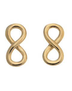 NORDAHL Ohrstecker Infinity Silber vergoldet 325 405