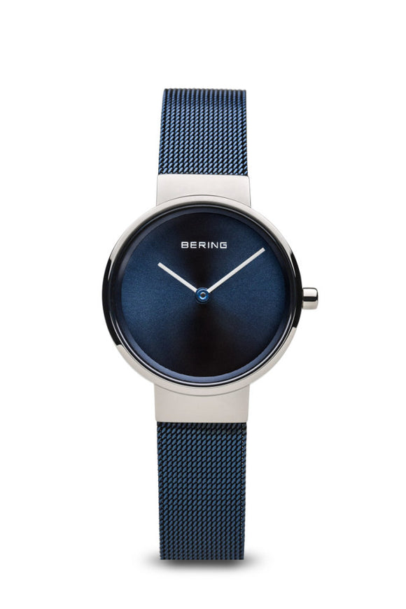 BERING Damenuhr Classic blau glänzend 14526-307