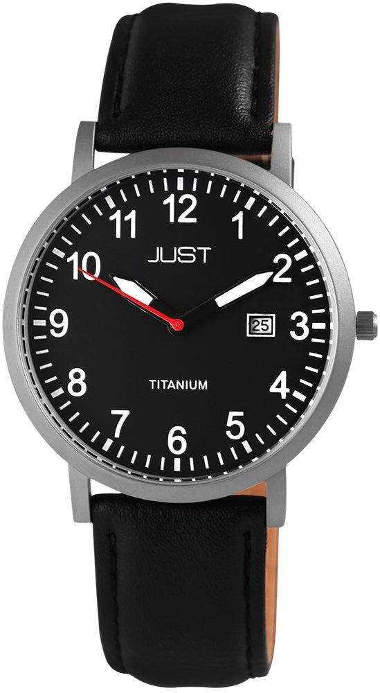 Just Herrenuhr Basic Titan Lederband 115579