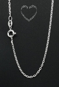 Silberkette, Collierkette, Anker 42cm geeignet für Anhänger