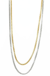 Kette, Halskette 80 Silber bicolor 60-1836 80