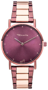TAMARIS Damenuhr Daniela coffee rosé TW316